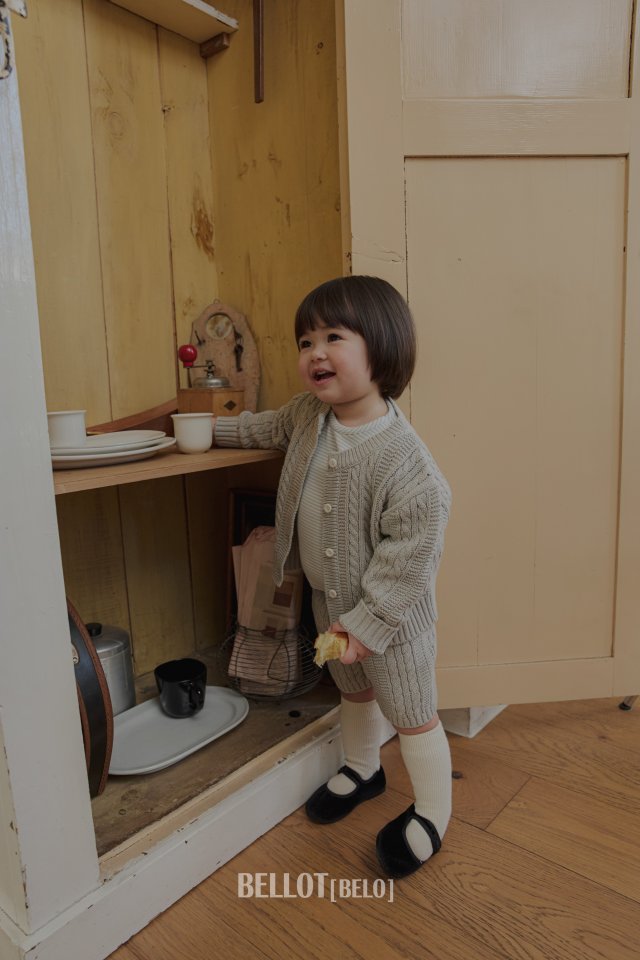 Bellot - Korean Baby Fashion - #babyoninstagram - Bebe Mauve Cardigan - 9