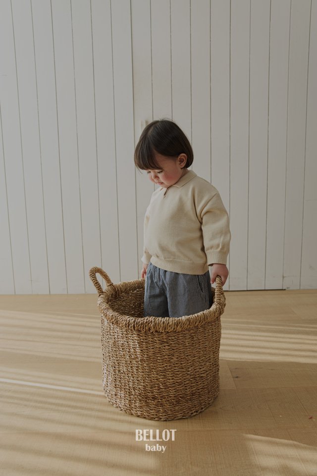 Bellot - Korean Baby Fashion - #babyoutfit - Bebe Roy Collar Knit - 6