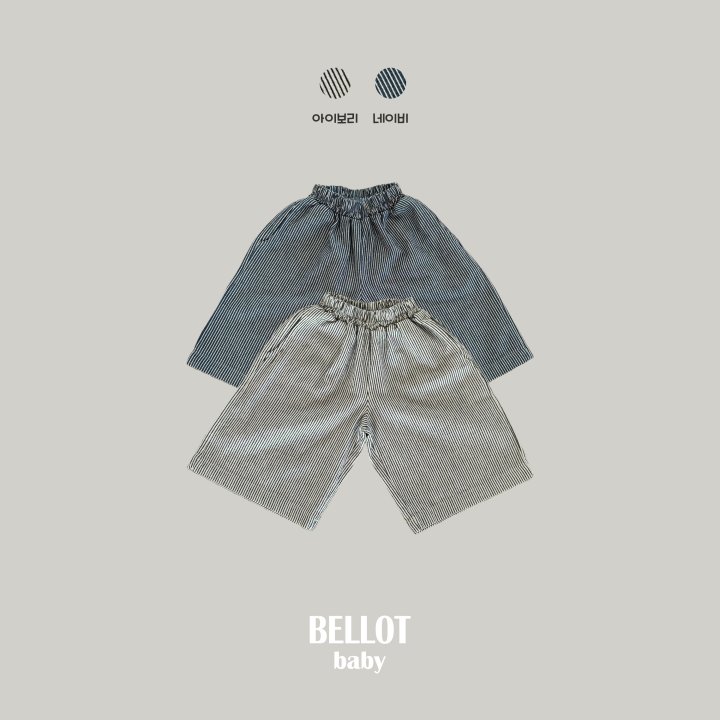 Bellot - Korean Baby Fashion - #babyoutfit - Bebe Maro Stripe Pants