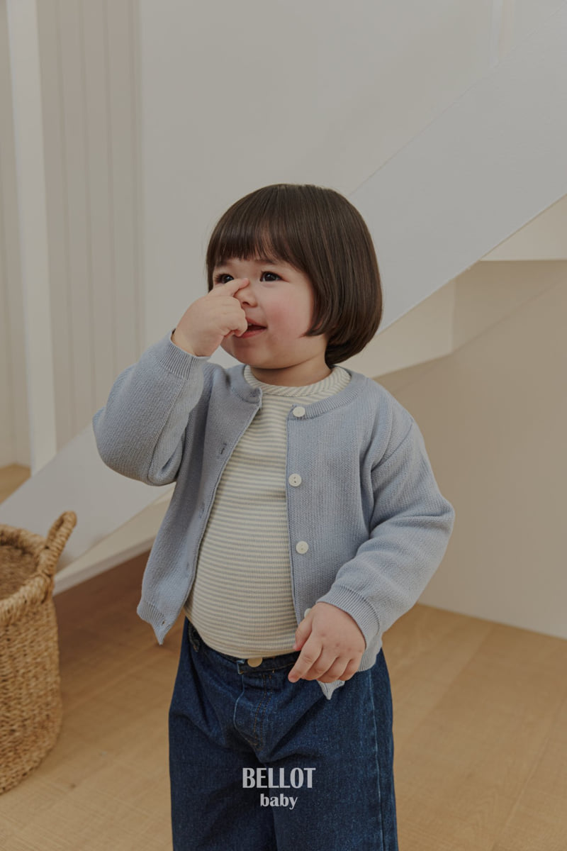 Bellot - Korean Baby Fashion - #babyoutfit - Bebe Lenny Stripe Tee - 12