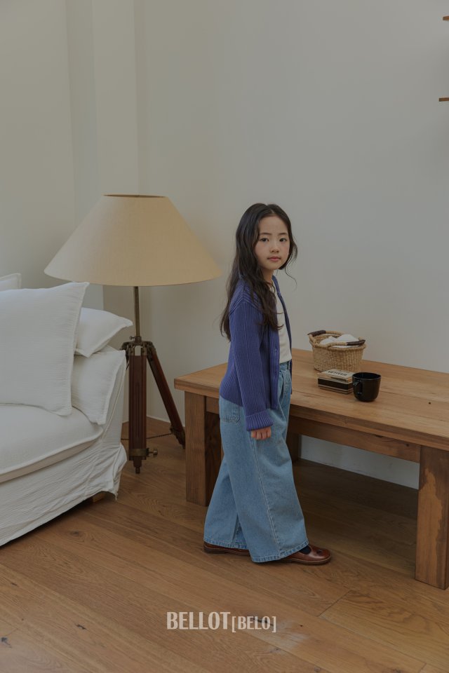 Bellot - Korean Children Fashion - #childrensboutique - Rua Ribbed Cardigan - 6
