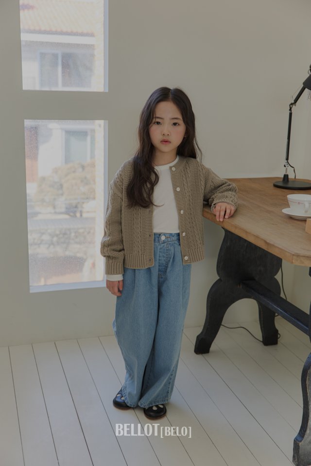 Bellot - Korean Children Fashion - #discoveringself - Mauve Cardigan - 6