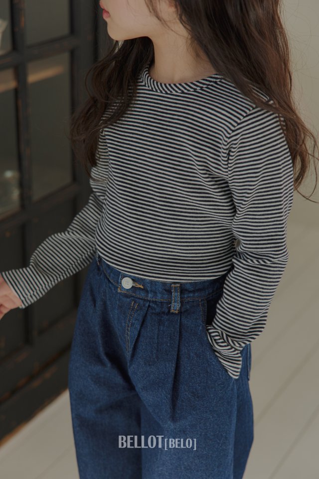 Bellot - Korean Children Fashion - #kidsshorts - Lenny Stripe Tee - 10