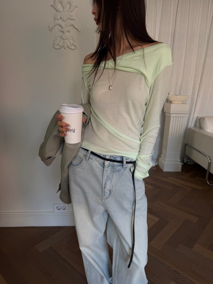 Better - Korean Women Fashion - #momslook - Off-Shoulder Tee - 6