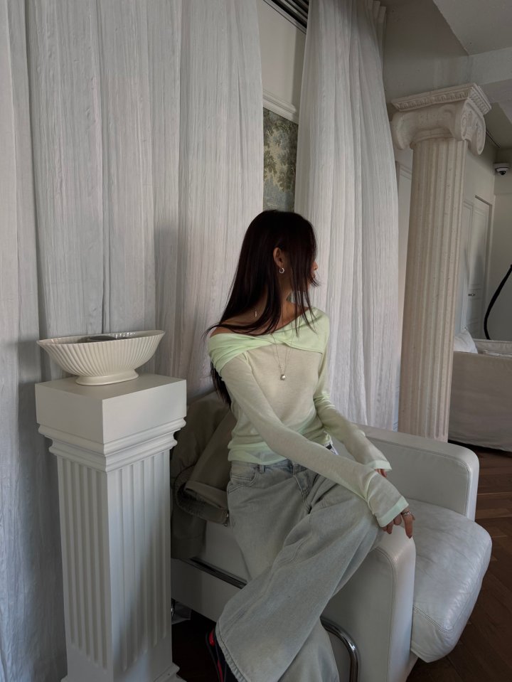 Better - Korean Women Fashion - #momslook - Off-Shoulder Tee - 8