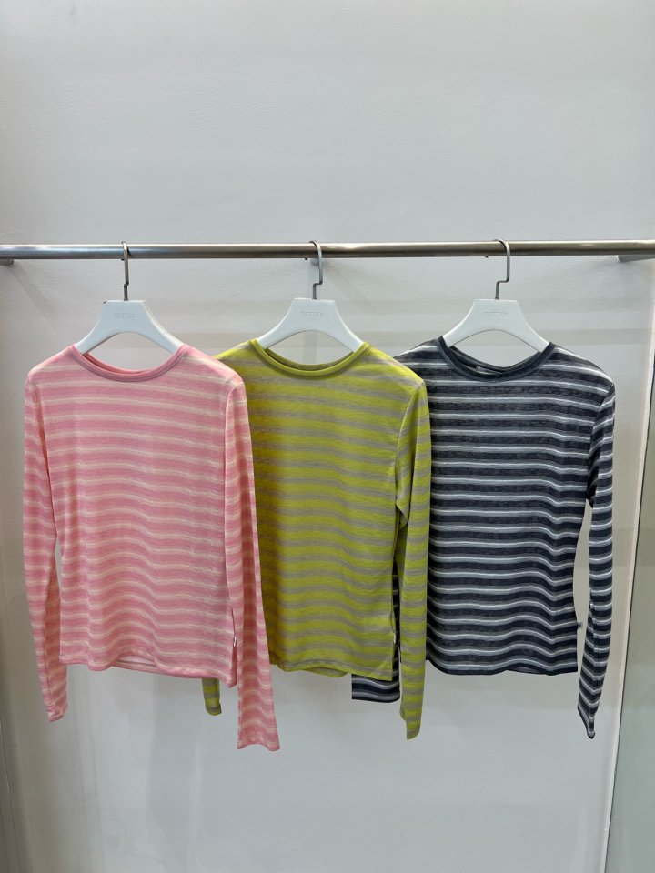 Better - Korean Women Fashion - #restrostyle - Shade Stripe Tee