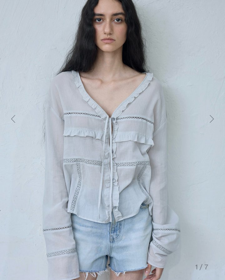 Better - Korean Women Fashion - #romanticstyle - Lovely Ribbon Blouse - 6