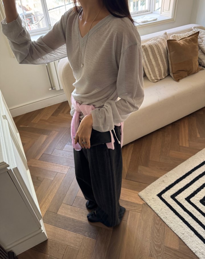 Better - Korean Women Fashion - #womensfashion - V-Neck Knit Top - 4