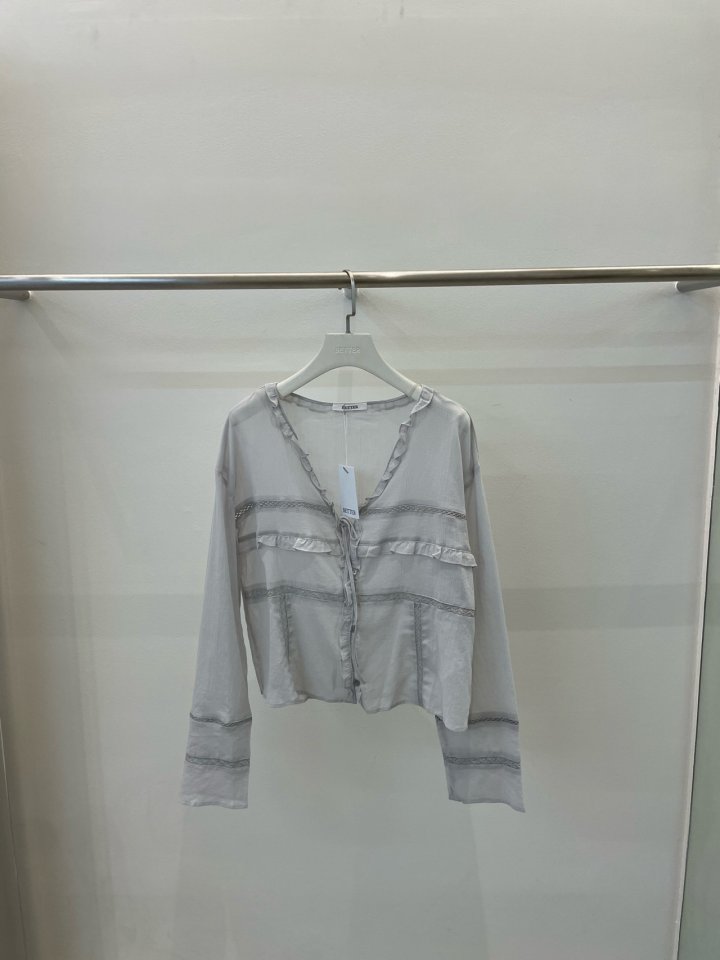 Better - Korean Women Fashion - #vintagekidsstyle - Lovely Ribbon Blouse - 3