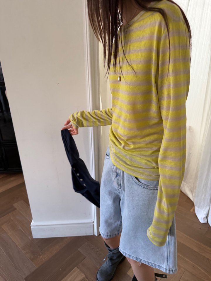 Better - Korean Women Fashion - #womensfashion - Shade Stripe Tee - 9