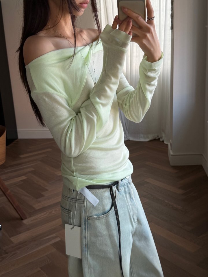 Better - Korean Women Fashion - #womensfashion - Off-Shoulder Tee - 9