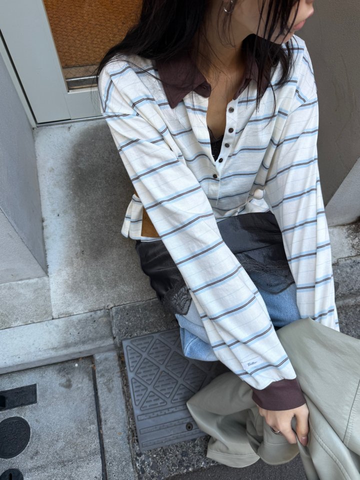 Better - Korean Women Fashion - #womensfashion - Poky Collar Tee - 8