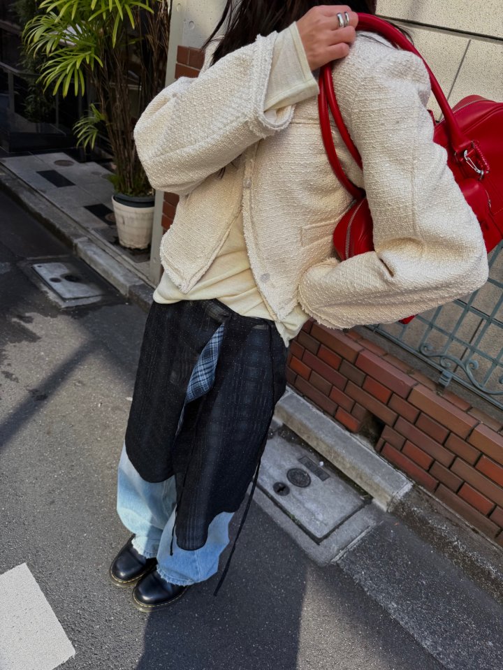 Better - Korean Women Fashion - #womensfashion - Bold Tweed Jacket - 10