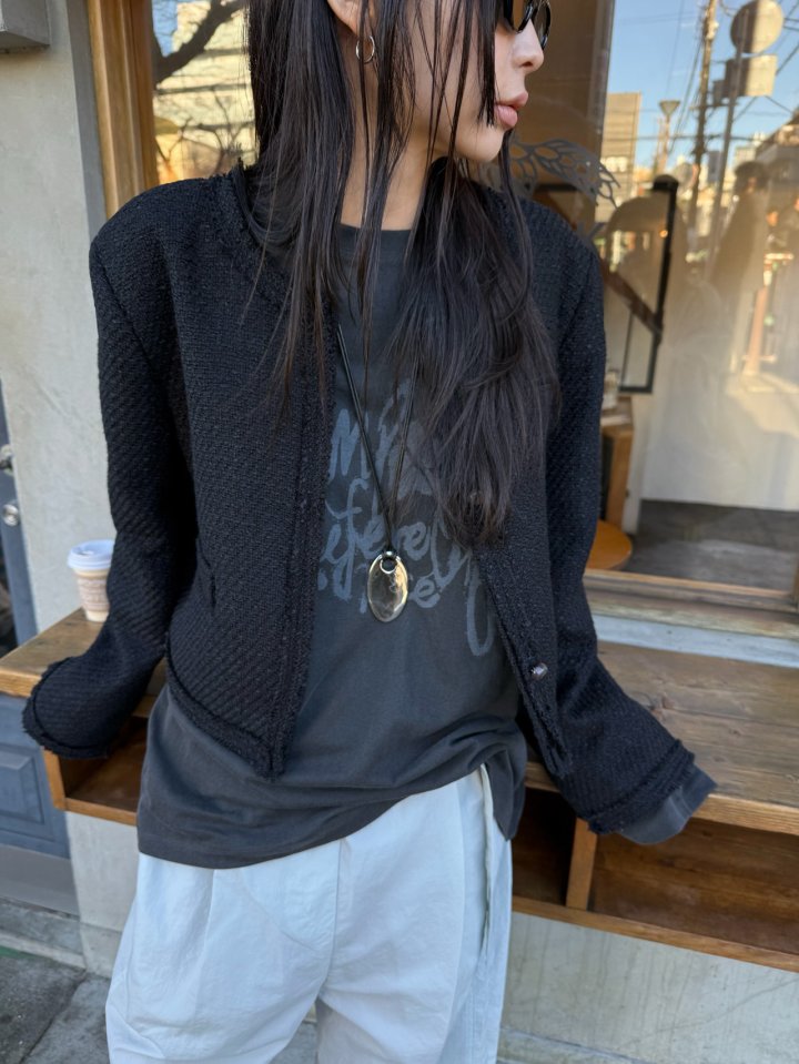 Better - Korean Women Fashion - #womensfashion - Bold Tweed Jacket - 8