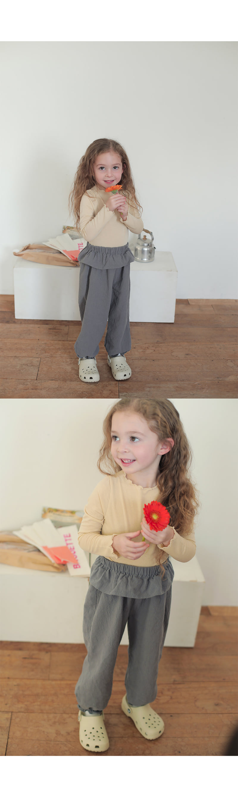 Bien A Bien - Korean Children Fashion - #designkidswear - Ella Frill Pants - 3
