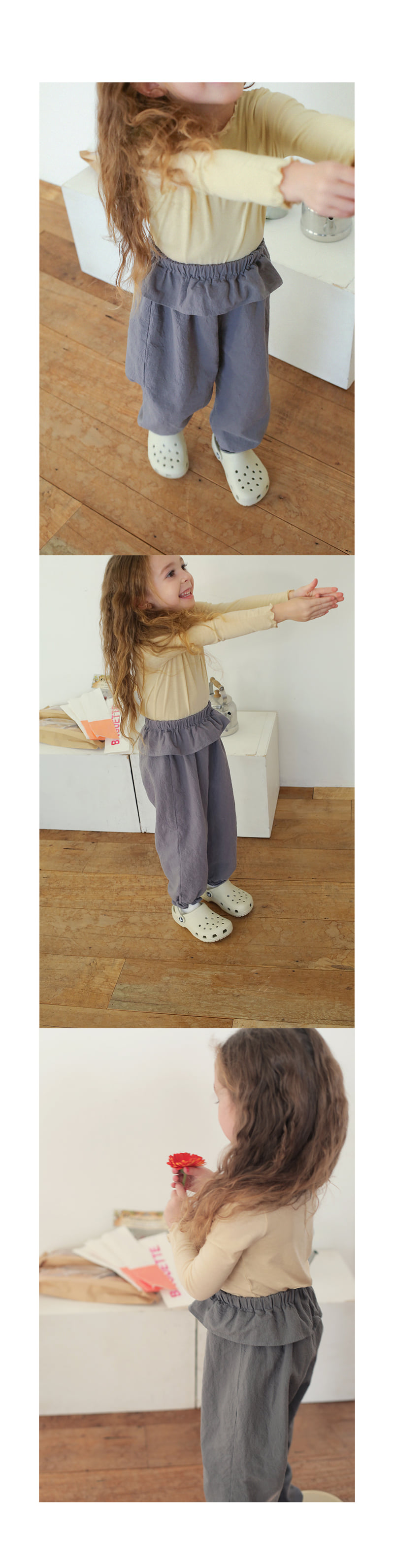 Bien A Bien - Korean Children Fashion - #designkidswear - Ella Frill Pants - 4