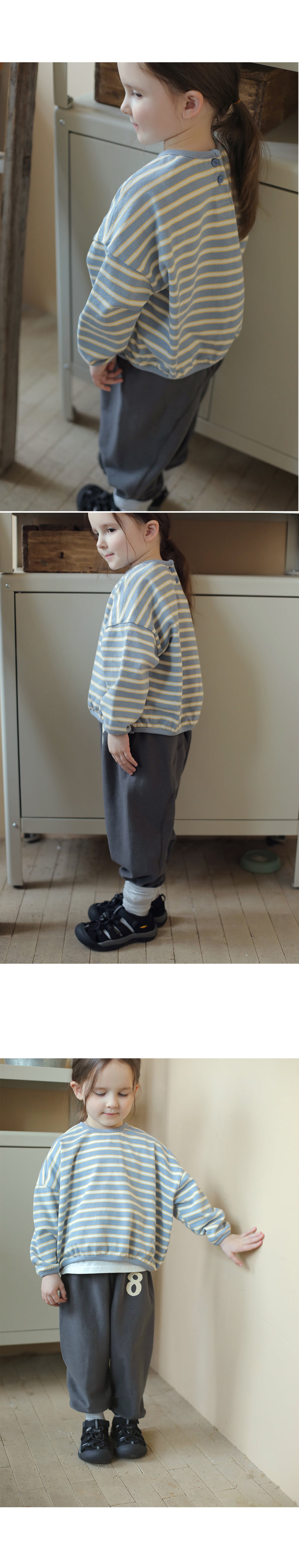 Bien A Bien - Korean Children Fashion - #kidsstore - Roca Stripe Sweatshirt - 5