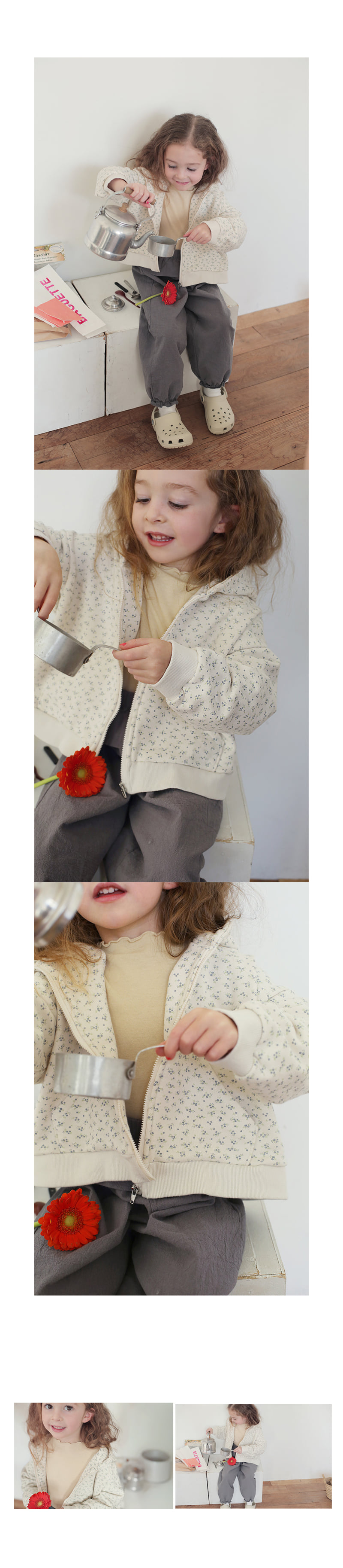 Bien A Bien - Korean Children Fashion - #kidzfashiontrend - Ella Hooded Jumper - 3