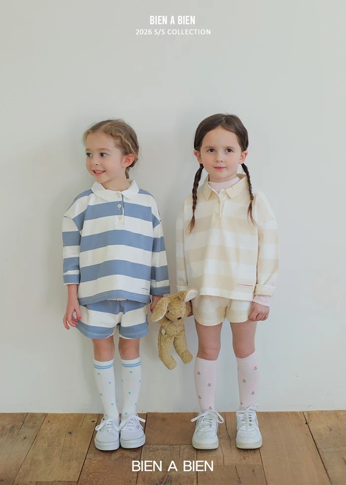 Bien A Bien - Korean Children Fashion - #kidzfashiontrend - Abne Collar Tee