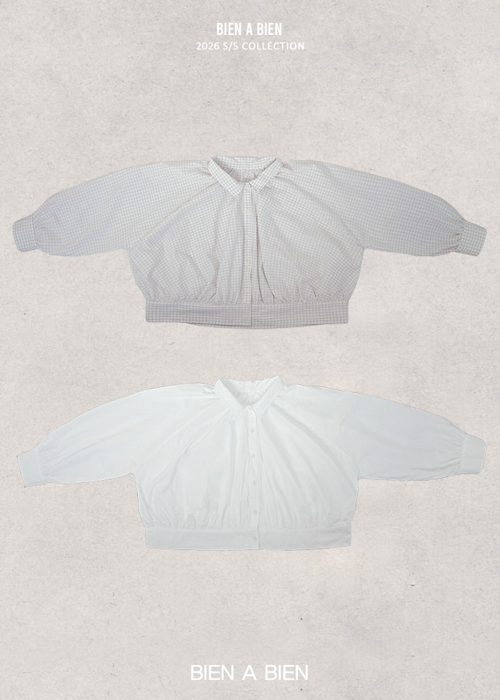 Bien A Bien - Korean Women Fashion - #momslook - Adult Biela Shirring Shirt