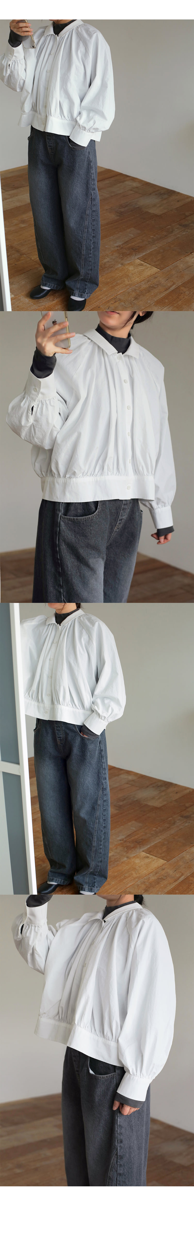 Bien A Bien - Korean Women Fashion - #vintagekidsstyle - Adult Biela Shirring Shirt - 5