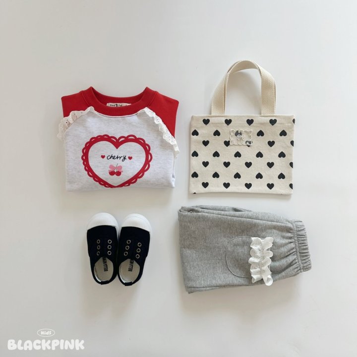 Black Pink - Korean Children Fashion - #Kfashion4kids - Heart Mini Eco Bag - 7