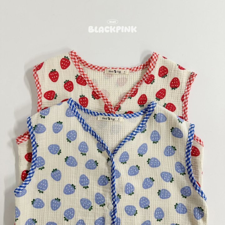 Sweet Strawberry Vest by Black Pink for Child - view 1