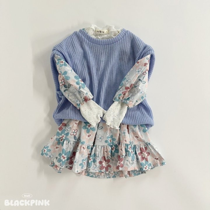 Black Pink - Korean Children Fashion - #kidzfashiontrend - Mont Blanc One-piece - 4