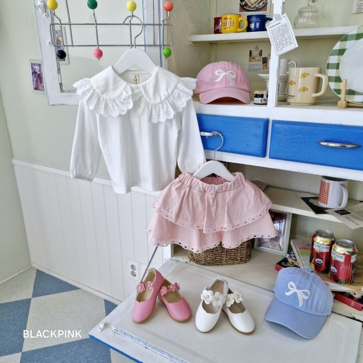 Black Pink - Korean Children Fashion - #Kfashion4kids - Heart Lace Skirt - 12