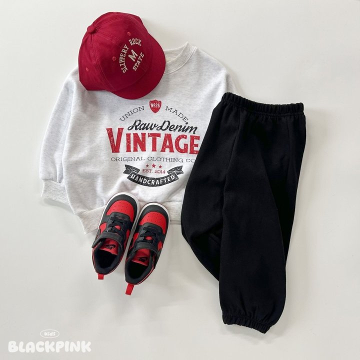 Black Pink - Korean Children Fashion - #Kfashion4kids - Vintage Sweatshirt - 11