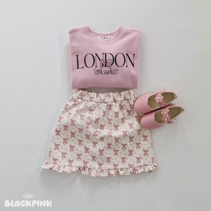 Black Pink - Korean Children Fashion - #childofig - Floral Ribbon Frill Skirt - 6