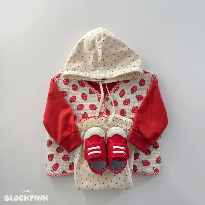 Black Pink - Korean Children Fashion - #childofig - Dot Frill Jogger Pants - 6