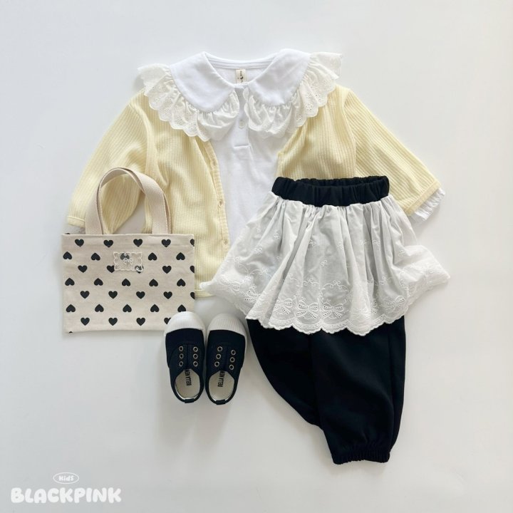 Black Pink - Korean Children Fashion - #childofig - Spring Big Collar Tee - 12