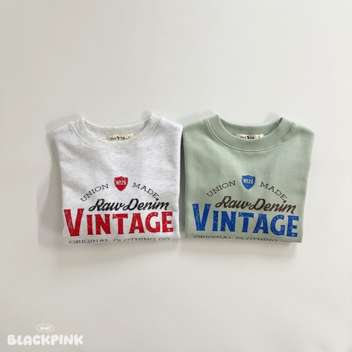 Black Pink - Korean Children Fashion - #childofig - Vintage Sweatshirt - 2