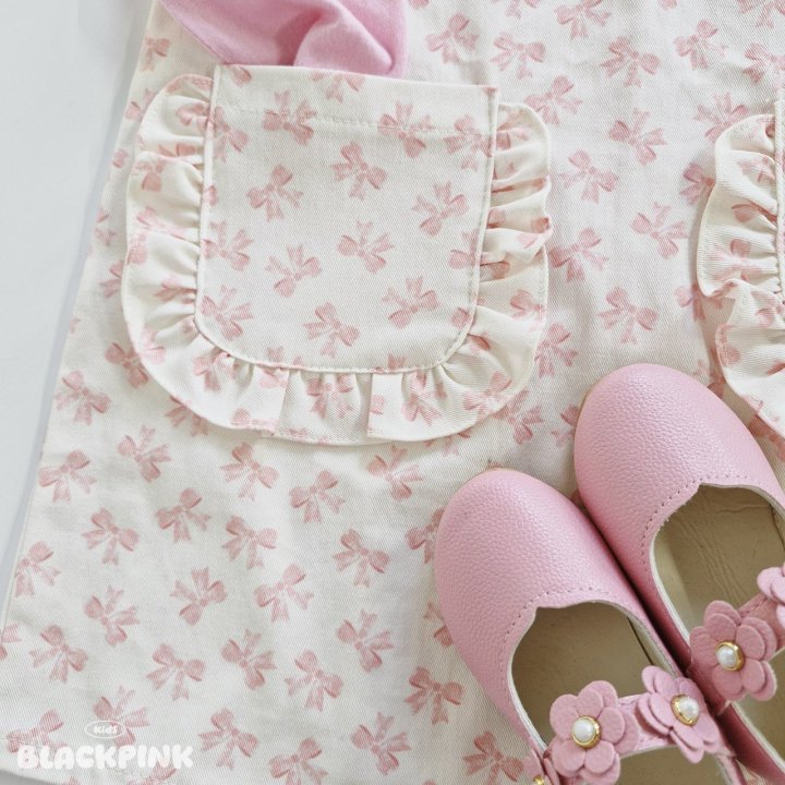 Black Pink - Korean Children Fashion - #childofig - Frill Pocket One-piece - 12