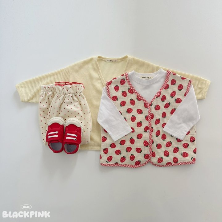Black Pink - Korean Children Fashion - #childrensboutique - Dot Frill Jogger Pants - 7