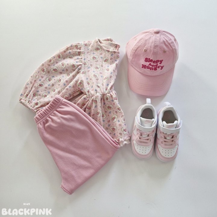 Black Pink - Korean Children Fashion - #childrensboutique - Eyelet Puff Blouse - 3