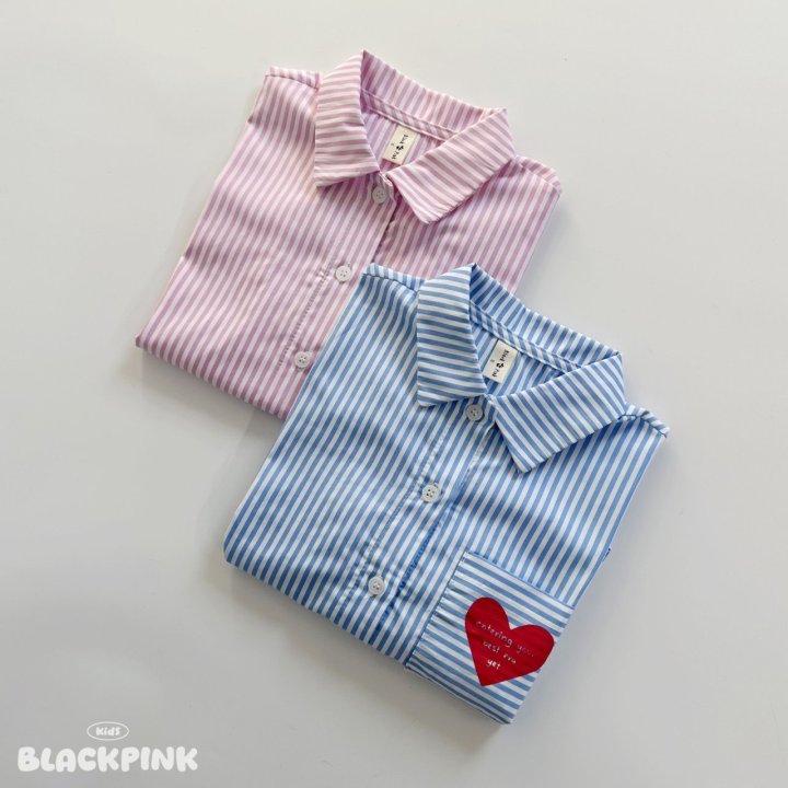 Black Pink - Korean Children Fashion - #childrensboutique - ST Heart Shirt
