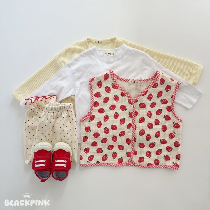 Black Pink - Korean Children Fashion - #designkidswear - Dot Frill Jogger Pants - 8