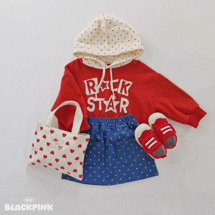 Black Pink - Korean Children Fashion - #designkidswear - Dot Hoodie Sweatshirt - 7