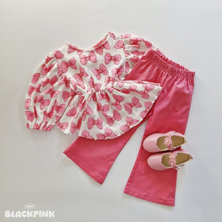 Black Pink - Korean Children Fashion - #designkidswear - Lily Bootcut Pants - 5