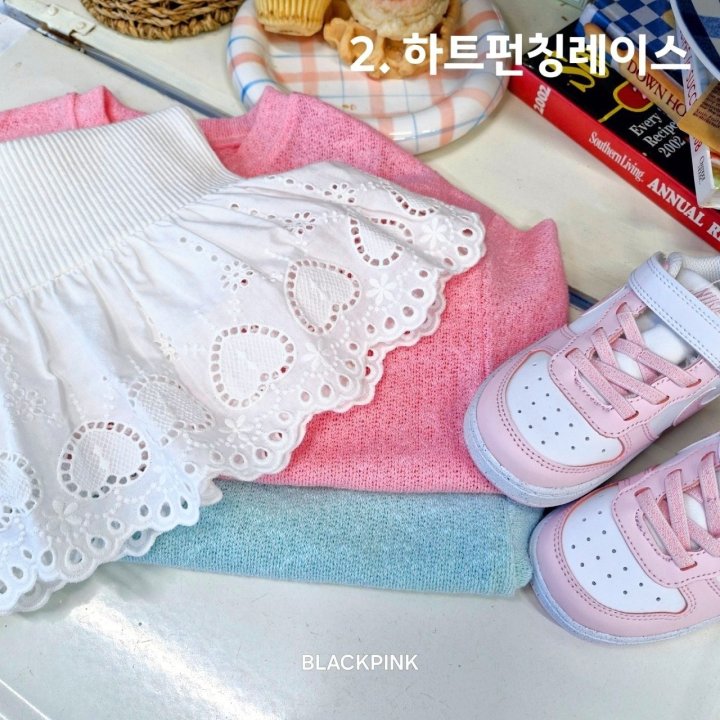 Black Pink - Korean Children Fashion - #designkidswear - Layered Lace Sleeveless Tee - 3