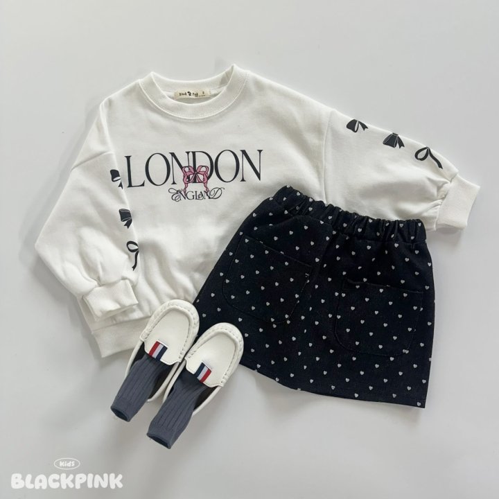 Black Pink - Korean Children Fashion - #discoveringself - London Ribbon Sweatshirt - 11
