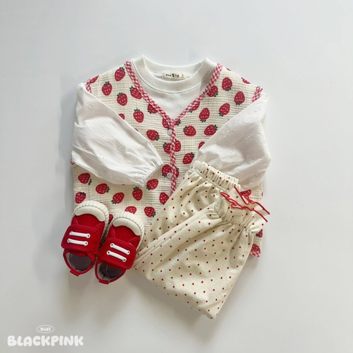 Black Pink - Korean Children Fashion - #discoveringself - Dot Frill Jogger Pants - 9