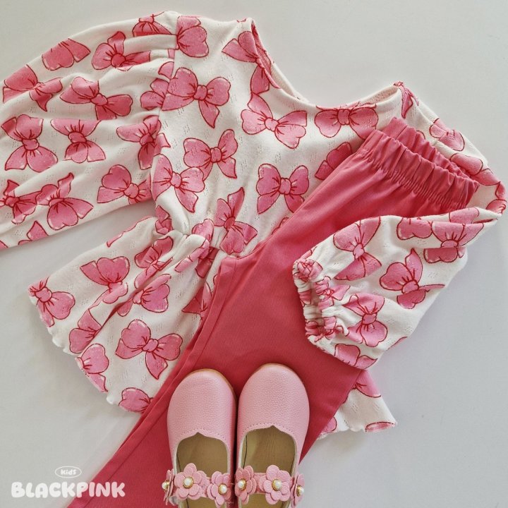 Black Pink - Korean Children Fashion - #discoveringself - Lily Bootcut Pants - 6