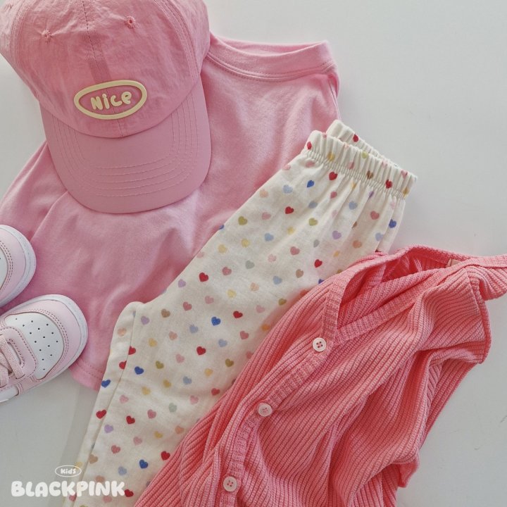 Black Pink - Korean Children Fashion - #discoveringself - Basic Single Tee - 11