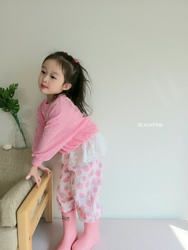Black Pink - Korean Children Fashion - #designkidswear - Layered Lace Sleeveless Tee - 4