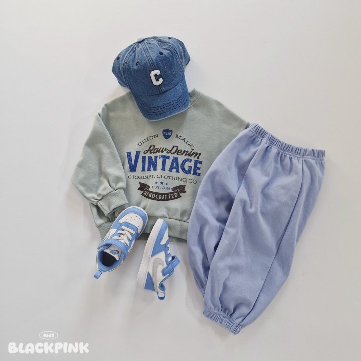 Black Pink - Korean Children Fashion - #discoveringself - Vintage Sweatshirt - 6