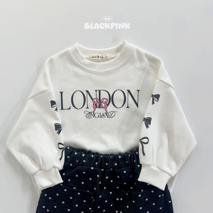 Black Pink - Korean Children Fashion - #fashionkids - London Ribbon Sweatshirt - 12