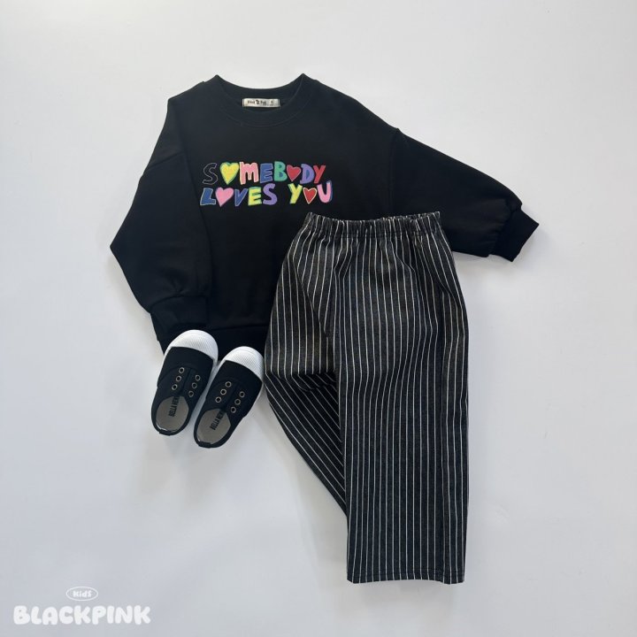 Black Pink - Korean Children Fashion - #fashionkids - SOMEBODY Sweatshirt - 12